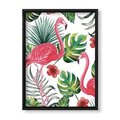 Imagen de Cuadro Selva de flamingos