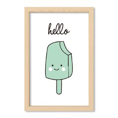 Cuadro Hello icecream aqua