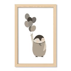 Cuadro Pinguino en globos