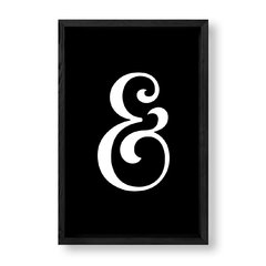 Imagen de Cuadro Cool Ampersand in black