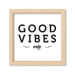 Cuadro Good vibes in white