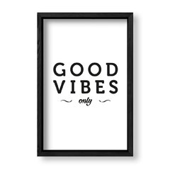 Imagen de Cuadro Good vibes in white