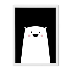 Cuadro Oso in black - comprar online