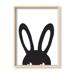 Cuadro Conejo in black - El Nido - Tienda de Objetos