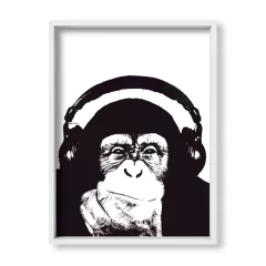 Cuadro Monkey in black - tienda online