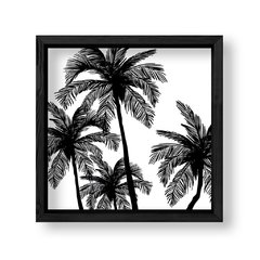 Imagen de Cuadro Palmeras in black
