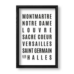 Imagen de Cuadro Paris Places