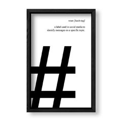Imagen de Cuadro Hashtag