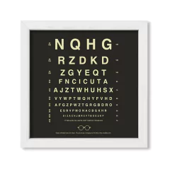 Cuadro Oculista en negro - comprar online