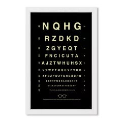 Cuadro Oculista en negro - comprar online