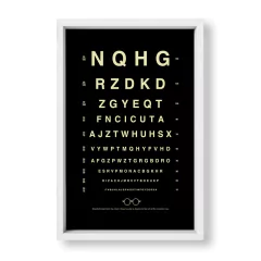 Cuadro Oculista en negro - tienda online