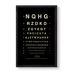 Imagen de Cuadro Oculista en negro