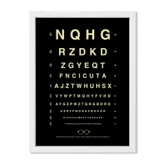 Cuadro Oculista en negro - comprar online