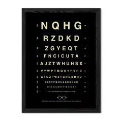 Cuadro Oculista en negro en internet