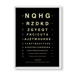 Cuadro Oculista en negro - tienda online
