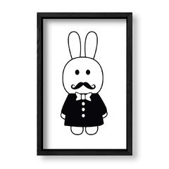 Imagen de Cuadro Conejo en bigotes