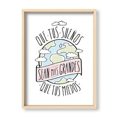 Cuadro Que tus sueños sean mas grandes - El Nido - Tienda de Objetos