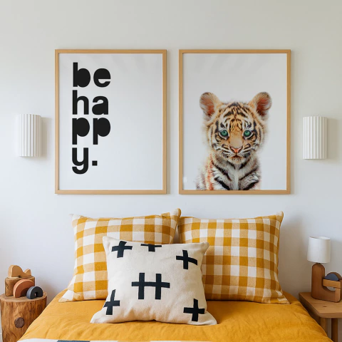 Set 2 Cuadros - Happy Tiger - comprar online