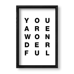 Imagen de Cuadro You are wonderful