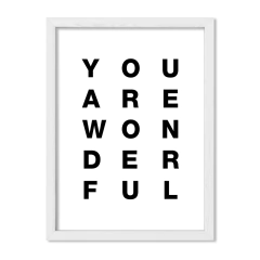 Cuadro You are wonderful - comprar online