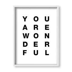Cuadro You are wonderful - tienda online