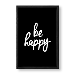 Imagen de Cuadro Be Happy in Black