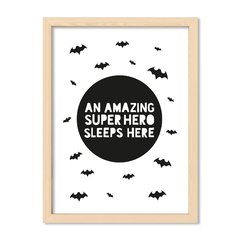 Cuadro An amazing superhero sleeps here
