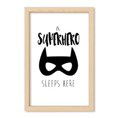 Cuadro A superhero sleeps here