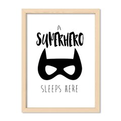 Cuadro A superhero sleeps here