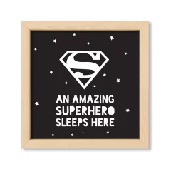 Cuadro Superman sleeps here