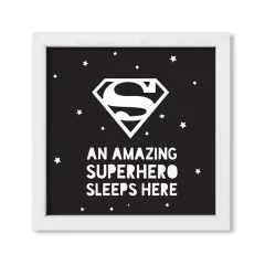 Cuadro Superman sleeps here - comprar online