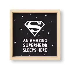 Cuadro Superman sleeps here - El Nido - Tienda de Objetos
