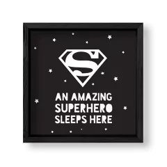Imagen de Cuadro Superman sleeps here