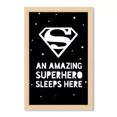 Cuadro Superman sleeps here