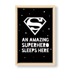 Cuadro Superman sleeps here - El Nido - Tienda de Objetos