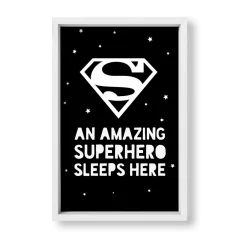 Cuadro Superman sleeps here - tienda online