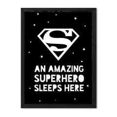 Cuadro Superman sleeps here en internet