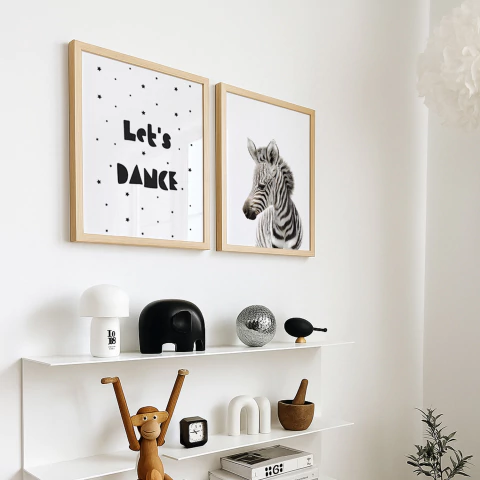 Set 2 Cuadros - Zebra Dance Duo - comprar online