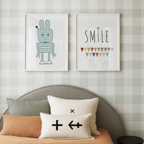 Set 2 Cuadros - Sonrisa Robótica - comprar online