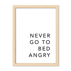Cuadro Never go to bed angry