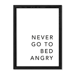 Cuadro Never go to bed angry en internet
