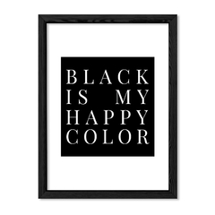 Cuadro Black is my happy color en internet