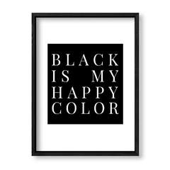 Imagen de Cuadro Black is my happy color