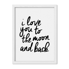 Cuadro I love you to the moon and back - comprar online