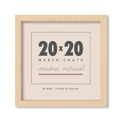 20x20 Chato Madera Natural