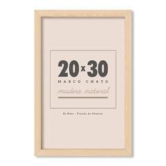 20x30 Chato Madera Natural