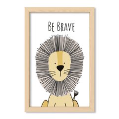 Cuadro Be brave lion