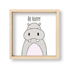 Cuadro Be Happy Hippo - El Nido - Tienda de Objetos