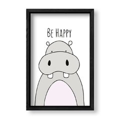 Imagen de Cuadro Be Happy Hippo