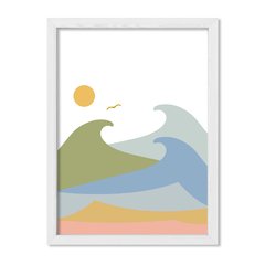 Cuadro Olas pasteles - comprar online